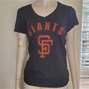 San Francisco Giants V-Neck, Short Sleeve Top (Size M)
